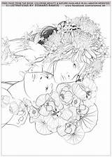 Nature Coloring Beauty Stress Edward Ramos Anti Pages Zen Colorism Adult Adults Illustration Book Justcolor Colouring Face Choose Board sketch template