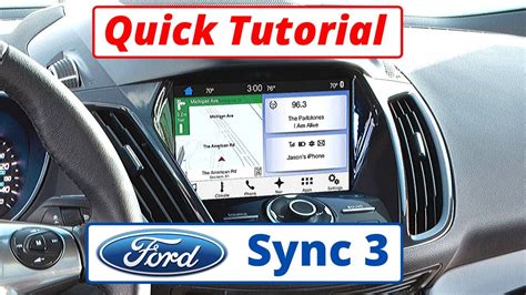 ford sync  quick tutorial youtube