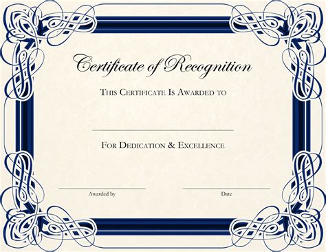 certificate template designs recognition docs certificate