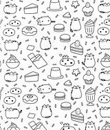 Coloring Pages Pusheen Cat Colouring Adults Book Therapy Doodle Sheets Printable Types Different Girls Cute Print sketch template