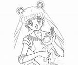 Stick Coloring Pages People Sailormoon Moon Getcolorings Getdrawings sketch template