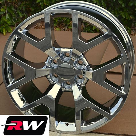 chevy silverado factory style honeycomb wheels chrome rims