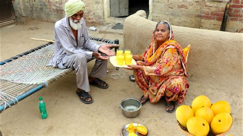 Mango Shake Made By Punjabi Village Woman 💕village Life Of