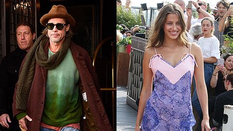 Brad Pitt’s Girlfriend Nicole Poturalski Stuns In Beige