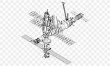 Spacecraft Canadarm sketch template