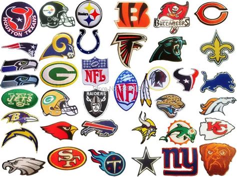 nfl  team national football league team logo patches embroidered
