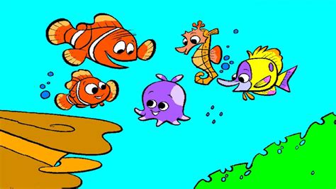 finding nemo coloring pages nemo coloring book youtube