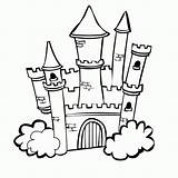 Coloring Castle Pages Kids Popular sketch template