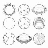 Pianeti Planetas Planets Buscar sketch template