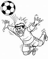 Coloring Soccer Pages Player Ball Popular sketch template