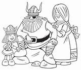 Viking Coloring Vicky Family Pages Fascinating Years sketch template