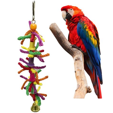 parrot cockatiel toys hanging bell cage decoration toys  parrots bird swing toy pet bird