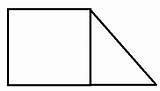 Rettangolo Trapezio Quadrato Triangolo Formato sketch template
