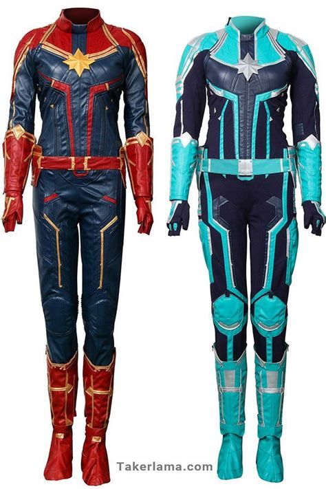 captain marvel costume carol danvers cosplay outfit theme party uniform suit marvel costumes