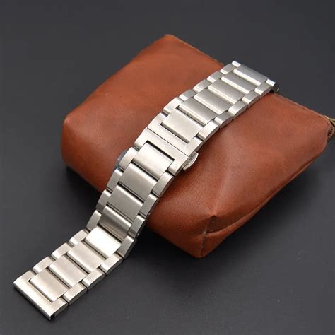 upscale mm  band solid stainless steel link bracelet wrist men luxury watches bands strap