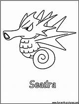 Coloring Horsea Pages Seadra Pokemon Getcolorings Fun Color sketch template