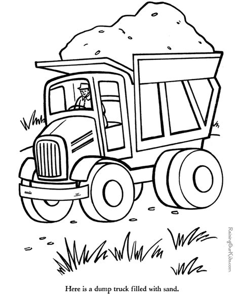 dump truck coloring pages clip art library