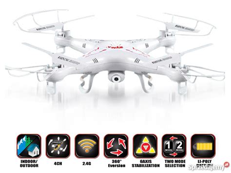 dron quadrocopter ufo syma xc  kamera hd mp warszawa sprzedajemypl
