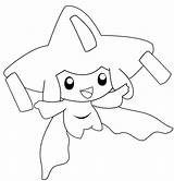 Jirachi Pokemon Coloring Pages Print Color Kids Sheets Popular sketch template