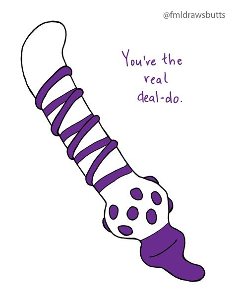 You Re The Real Deal Do Purple Sex Positive Pun Card Etsy