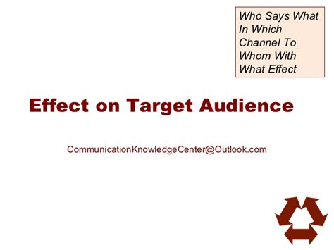 effect  target audience