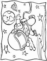 Coloring Space Pages Outer Printable Science Astronaut Colouring Book Coloring4free Theme Sheets Lab Kids Clipart Preschool Cute Print Children Earth sketch template