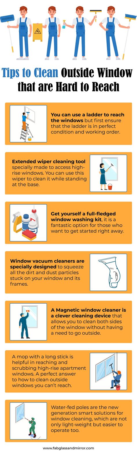 clean  windows    reach   ways