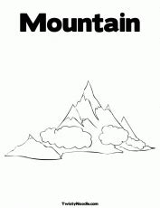 pics  color mountain coloring pages mountain scene coloring
