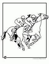 Coloring Derby Horse Pages Racing Kentucky Printable Animaljr Sheets Choose Board Race Jumping Party sketch template