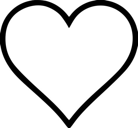 transparent black heart outline png vector  emoji