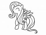 Fluttershy Kolorowanki Dzieci Bestcoloringpagesforkids sketch template