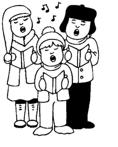 christmas carolers coloring pages kitty coloring  kitty