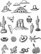 Desert Tattoo Doodles Doodle Drawing Southwest Drawn Hand Tattoos Drawings Vector Arizona Istockphoto Objects Visit Poke Choose Board Stick Handdrawn sketch template