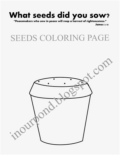 seeds coloring page