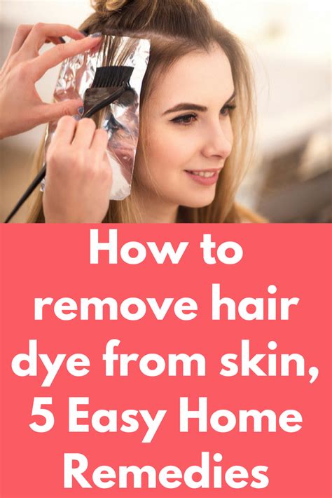 Hair Removal At Home Remedies How To Remove Hair Dye From Skin 5 Easy