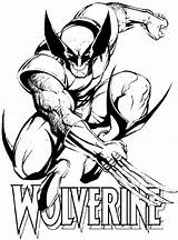 Wolverine Men Coloring Pages Color Print sketch template