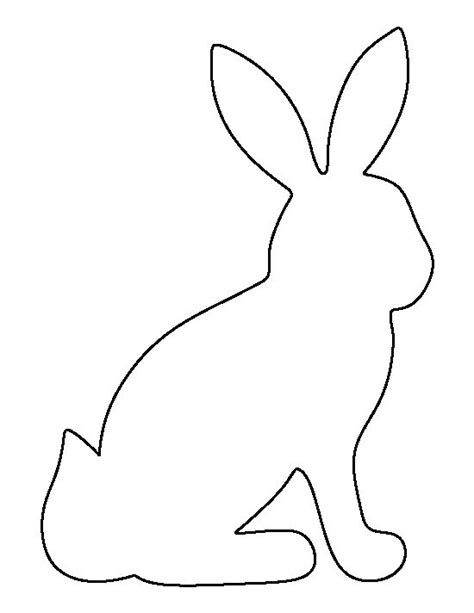 outline   rabbit sitting