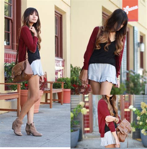 megan rose zara elbow patch cardi freeloader ruffle shorts ruffles and patches lookbook