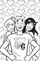 Archie Riverdale Postales Comicon Pussycats Josie Archies Archiecomics sketch template