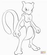 Coloring Mewtwo Pages Mega Pokemon Popular sketch template