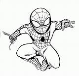 Spiderman Spider Coloring Man Pages Cartoon Chibi Baby Bw Drawing Clipart Color Template Print Face Deviantart Cute Printable Online sketch template