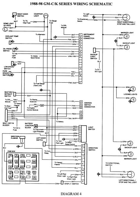 tail light wiring diagram  chevy truck paintic