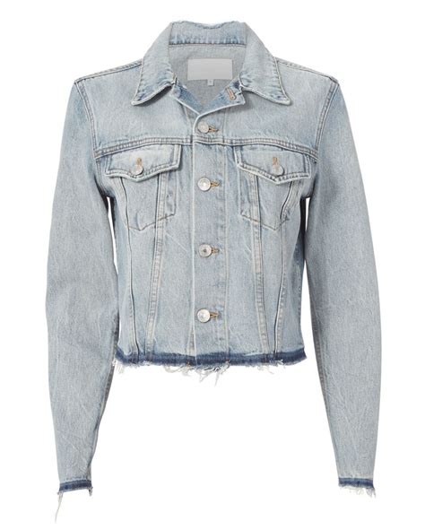redone raw edge denim jacket modesens fashion designer jeans