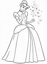 Cenicienta Cinderela Colorear Princesa Princesas sketch template