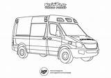 Ambulance Coloring Pages Print Printable Template sketch template