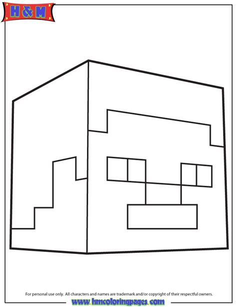 steve head coloring page minecraft coloring pages pinterest