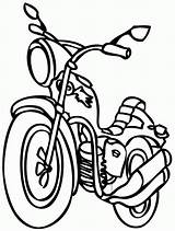 Coloring Pages Motorcycle Printable Transportation Comments Coloringhome sketch template