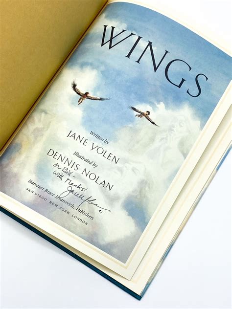 wings jane yolen dennis nolan first edition