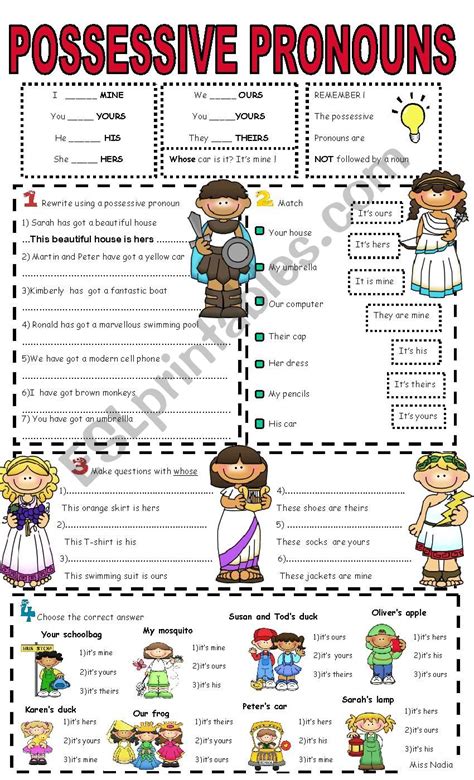 Personal Pronouns Possessives Esl Worksheet By Eyes Hot Sex Picture