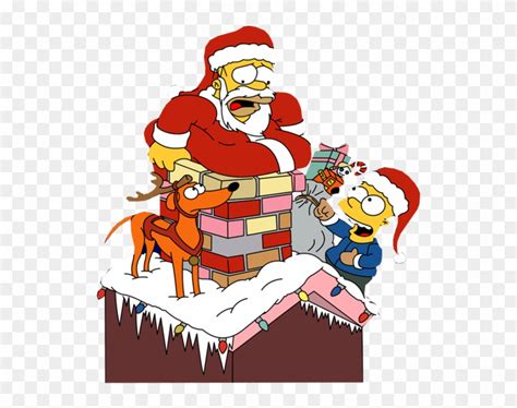 simpsons christmas simpson christmas hd png   pngfind